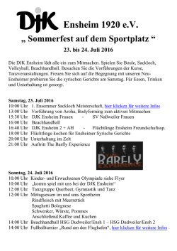 DJK Sommerfest 23.-24.Juli