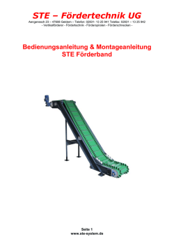 STE &ndash; F&ouml;rdertechnik UG - F&ouml;rderschnecken F&ouml;rderspiralen