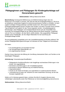 Dieses Stellenangebot als PDF speichern