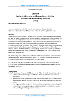 PDF Oberärztin/Oberarzt, Fachärztin/Facharzt für Allgemeinmedizin