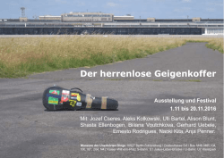 Der herrenlose Geigenkoffer - Museum der unerhörten Dinge