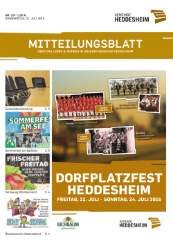 dorfplatzfest heddesheim