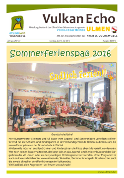 Ausgabe 28/2016 - Verbandsgemeinde Ulmen