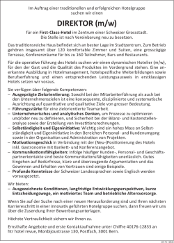 DIREKTOR (m/w)