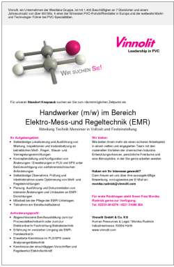 Handwerker EMR für den Standort Knapsack