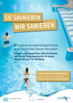 Historisches Sa(u)nieren in Karlsruhes sch&ouml;nster Therme