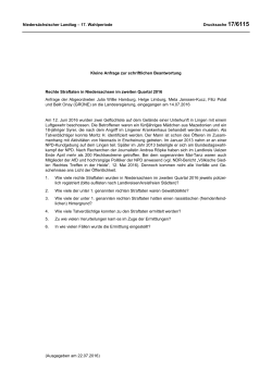 Drucksachen allgemein - Nieders&auml;chsischer Landtag