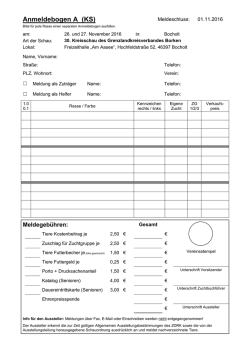 Meldebogen - Grenzlandkreisverband Borken