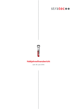 Halbjahresfinanzbericht