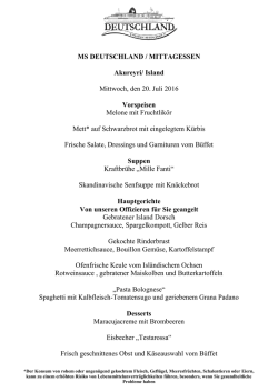 DINNER &ndash; 5 &ndash; LINKE SEITE