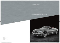 Daimler Zwischenbericht Q2 2016