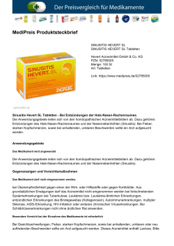MediPreis Produktsteckbrief