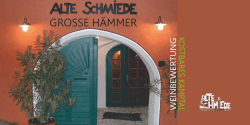 Große Hämmer - Alte Schmiede Weinkulinarium