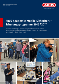 Als PDF herunterladen - ABUS Akademie Mobile Sicherheit