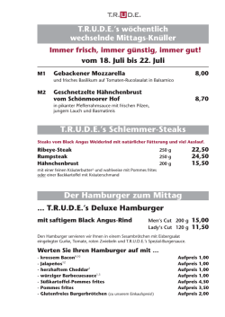 Mittagskarte