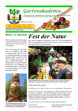 Fest der Natur
