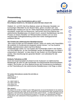 EDI-Prozess - etwas Komfortableres gibt es nicht? - Wheel-it