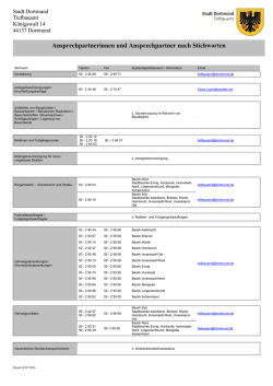 Ansprechpartnerinnen und Ansprechpartner