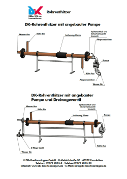 DK-Rohrenthitzer mit angebauter Pumpe