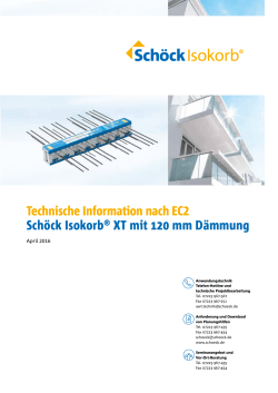 Technische Information nach EC Schöck Isokorb