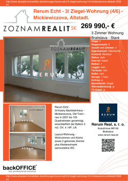 Druck - Immobilien der Slowakei