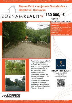 Druck - Immobilien der Slowakei