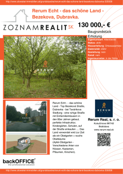 Druck - Immobilien der Slowakei