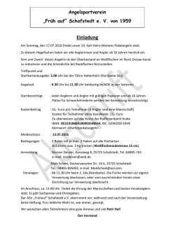 Einladung - Anglerzunft Eiderkante