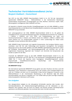 Technischer Vertriebsinnendienst (m/w)