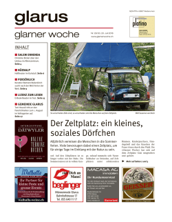 Glarner Woche, Glarus, 20.7.2016