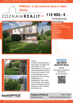 Druck - Immobilien der Slowakei