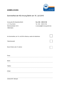 Anmeldung 16.7.2016 - Innung des Kraftfahrzeuggewerbes Berlin
