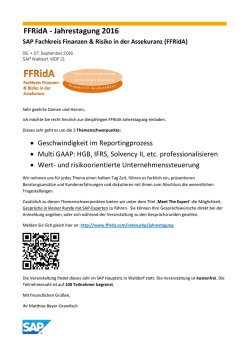 FFRidA - Jahrestagung 2016