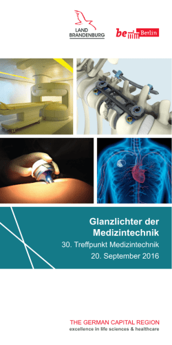 Glanzlichter der Medizintechnik