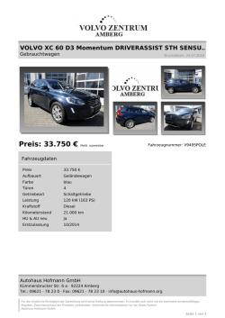 Inserat drucken - Volvo Zentrum Amberg