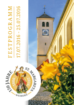festp ro gramm - Kath. Pfarramt Trausnitz