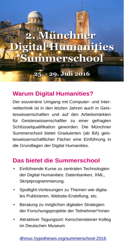 Flyer zum - Bayerische Akademie der Wissenschaften