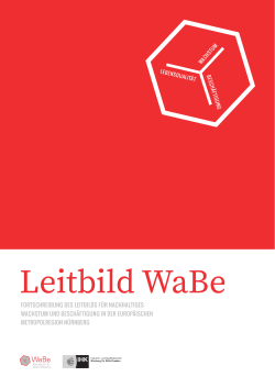 Broschüre zum Leitbild WaBe (Langfassung)