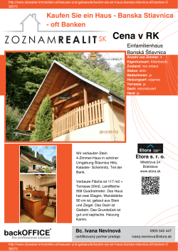 Druck - Immobilien der Slowakei
