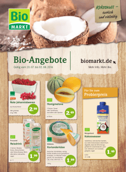 Handzettel-Angebot g&uuml;ltig ab Mittwoch, 20.07.2016