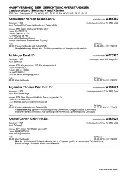 Druckansicht - Hauptverband
