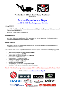 Scuba Experience Days