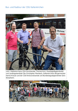 Bus- und Radtour der CDU Kaltenkirchen