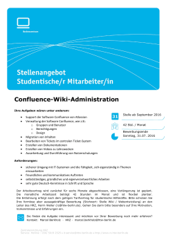 Confluence-Wiki-Administration