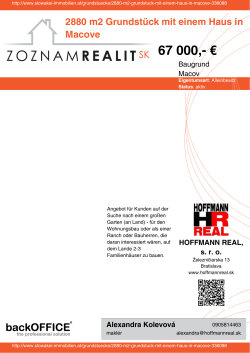Druck - Immobilien der Slowakei
