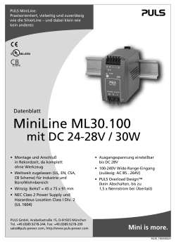 MiniLine ML30.100 - PULS Power Supply