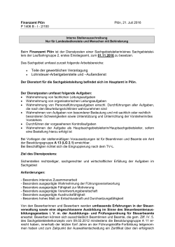 Interne Stellenausschreibung - Schleswig