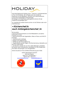 Inserat K&uuml;chenchef