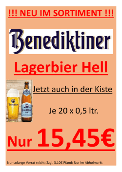 LAGERBIER - Arnt Müller
