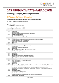 Das Produktivitäts-Paradoxon